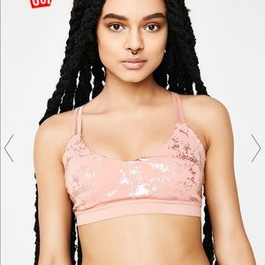 Puma Pink Foil Sports Bra